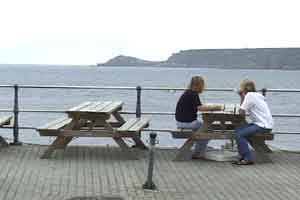 Outside Ice Cream Parlour